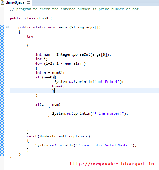 Java Program to Print Prime Numbers